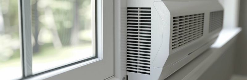 Energy efficient central air conditioner unit installed outside Lemon Grove CA home